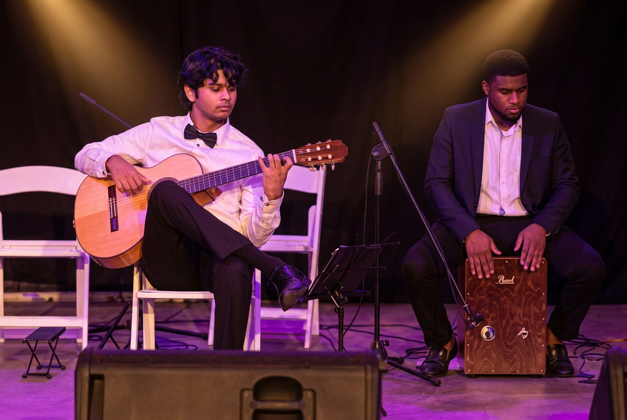 Instrumental Duo performing